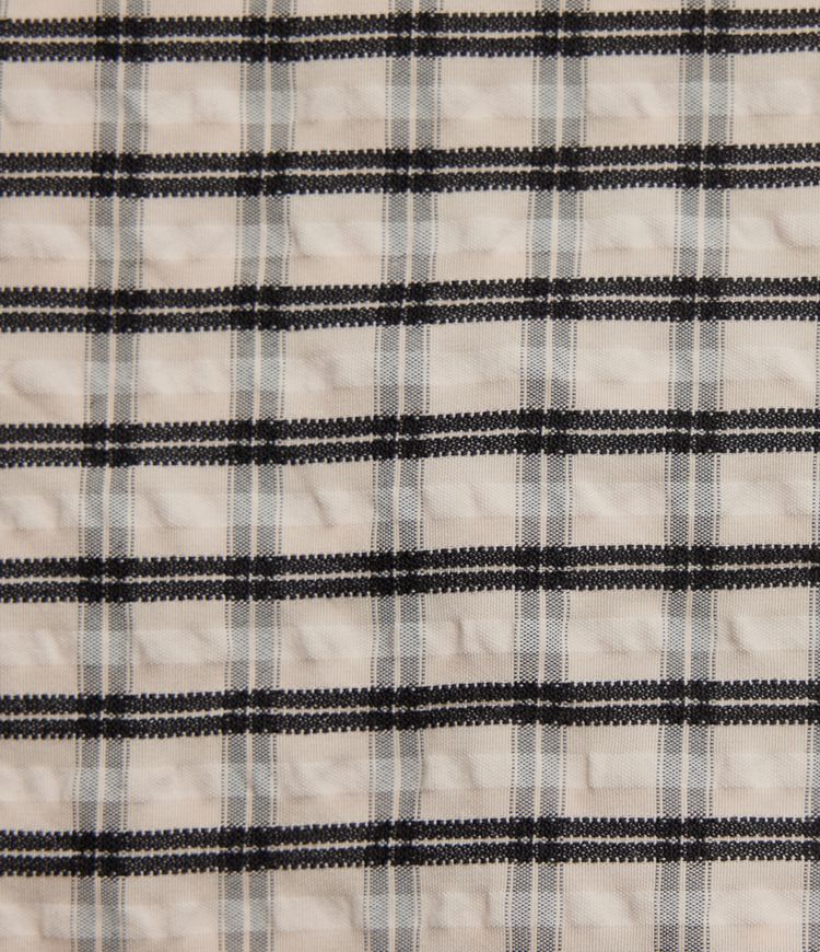 Lässige, verkürzte Baggy-Hose mit mittelhohem Bund, Seitentaschen und Karomuster