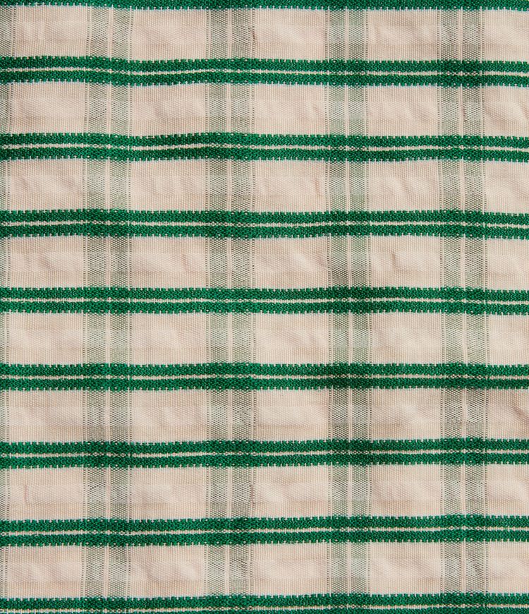 Pantalon ample raccourci à carreaux taille mi-haute avec poches