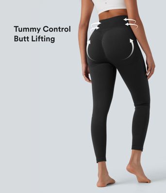 Leggings de Yoga de Flujo Perfecto con Control de Cintura Alta y Realce de Glúteos
