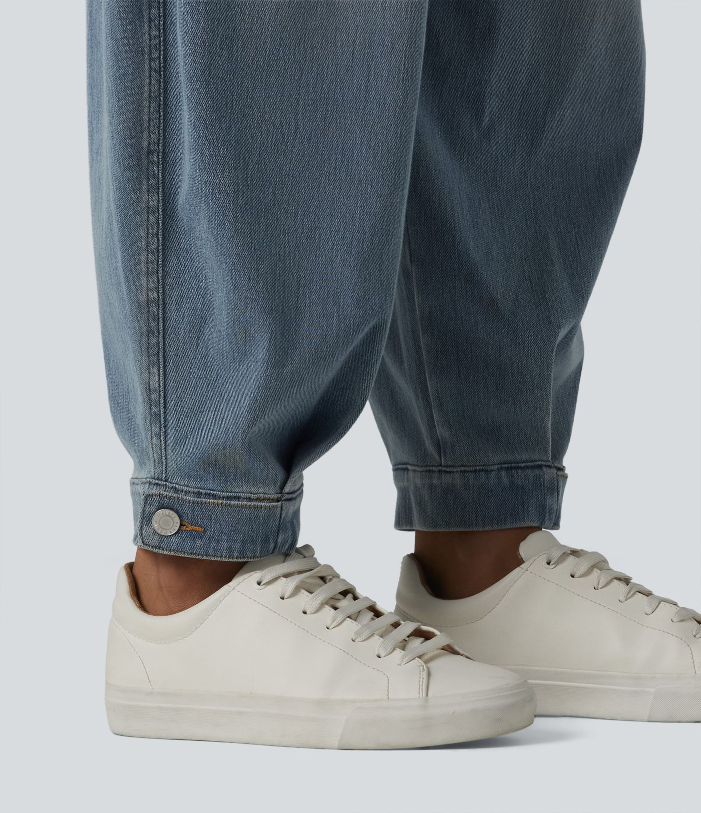 Halara Flex™ Jogging barrel en denim taille mi-haute avec poches