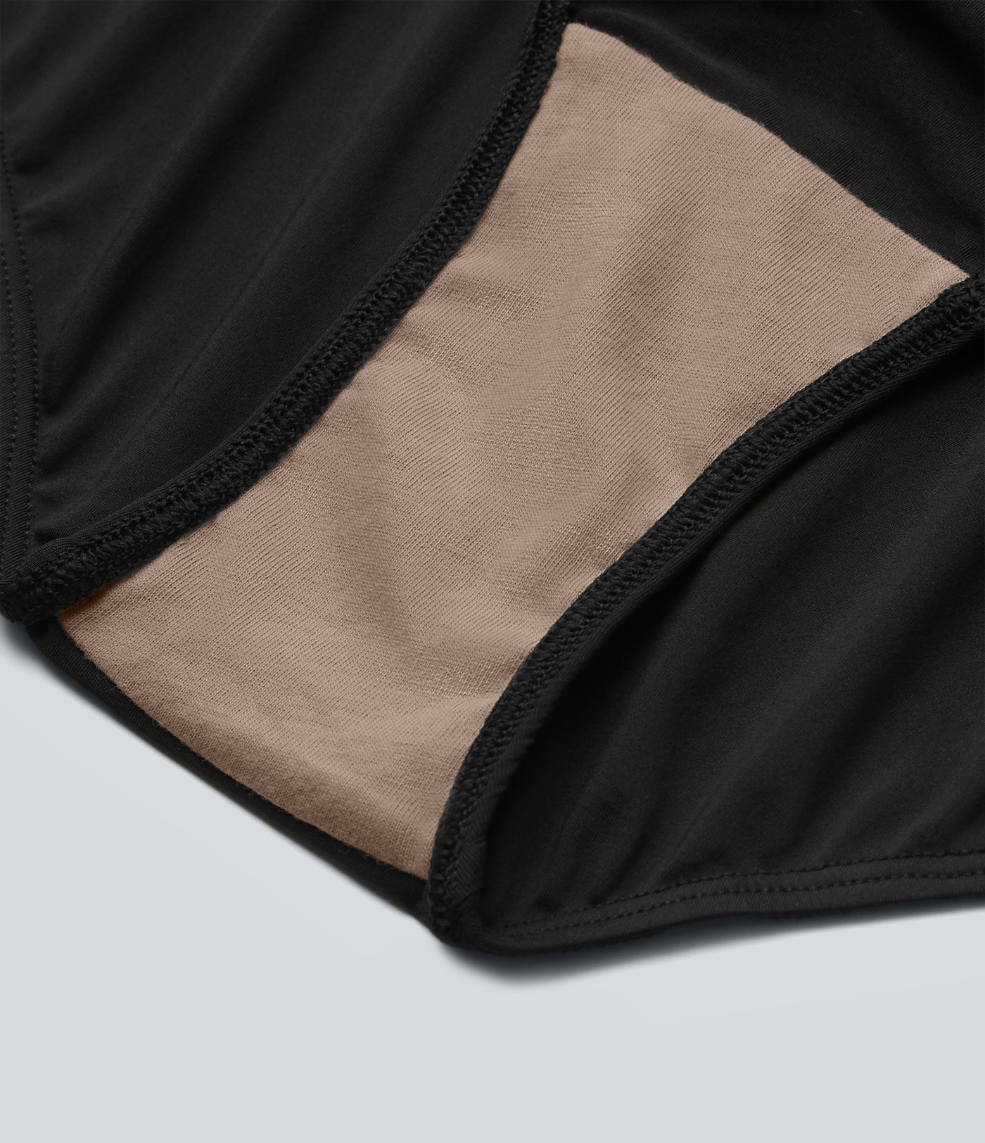 High Waisted Ruched Built-in Underwear Casual Shorts 2.5''