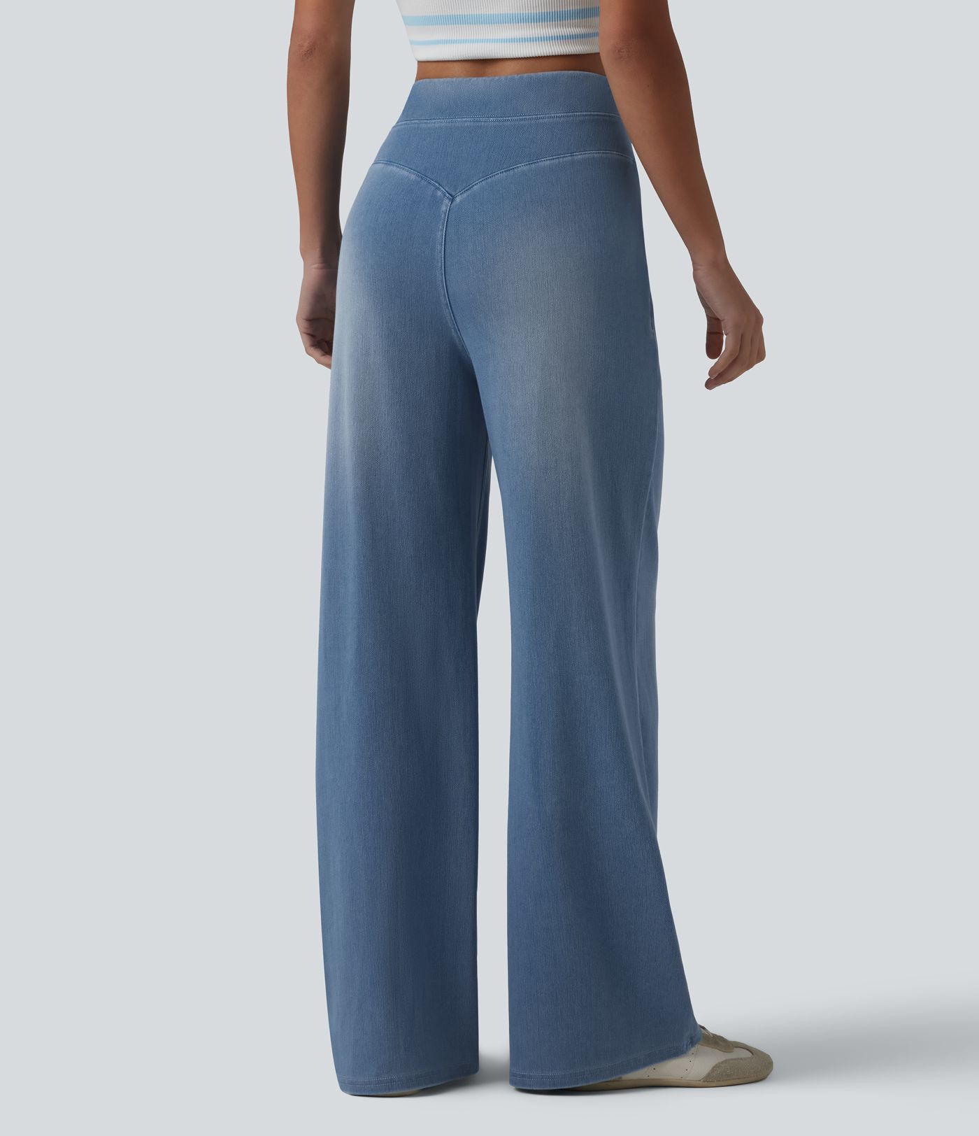 Halara Flex™ High Waisted Tummy Control Casual Baggy Jeans with Pockets