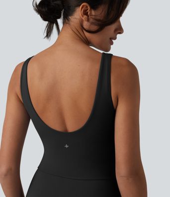 SoftlyZero™ Plush V Neck Built-in Bra Tie Side 2-in-1 Mini Yoga Active Dress with Pockets-Easy Peezy Edition