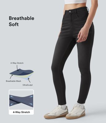 Halara Flex™ High Waisted Women Casual Skinny Denim Jeans with Pockets