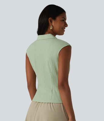 Lässiges, ärmelloses Hemd