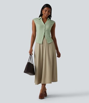 Lässiges, ärmelloses Hemd