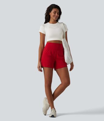 OneForm Seamless Flow Breathable Mesh Workout Cropped Sports Top