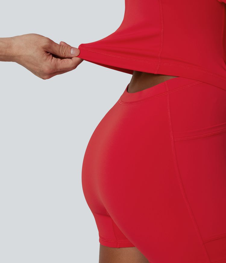 Halara UltraSculpt™ Push-Up 2-in-1 Mini Tennis Active Dress D-F Cups with Pockets-Easy Peezy Edition