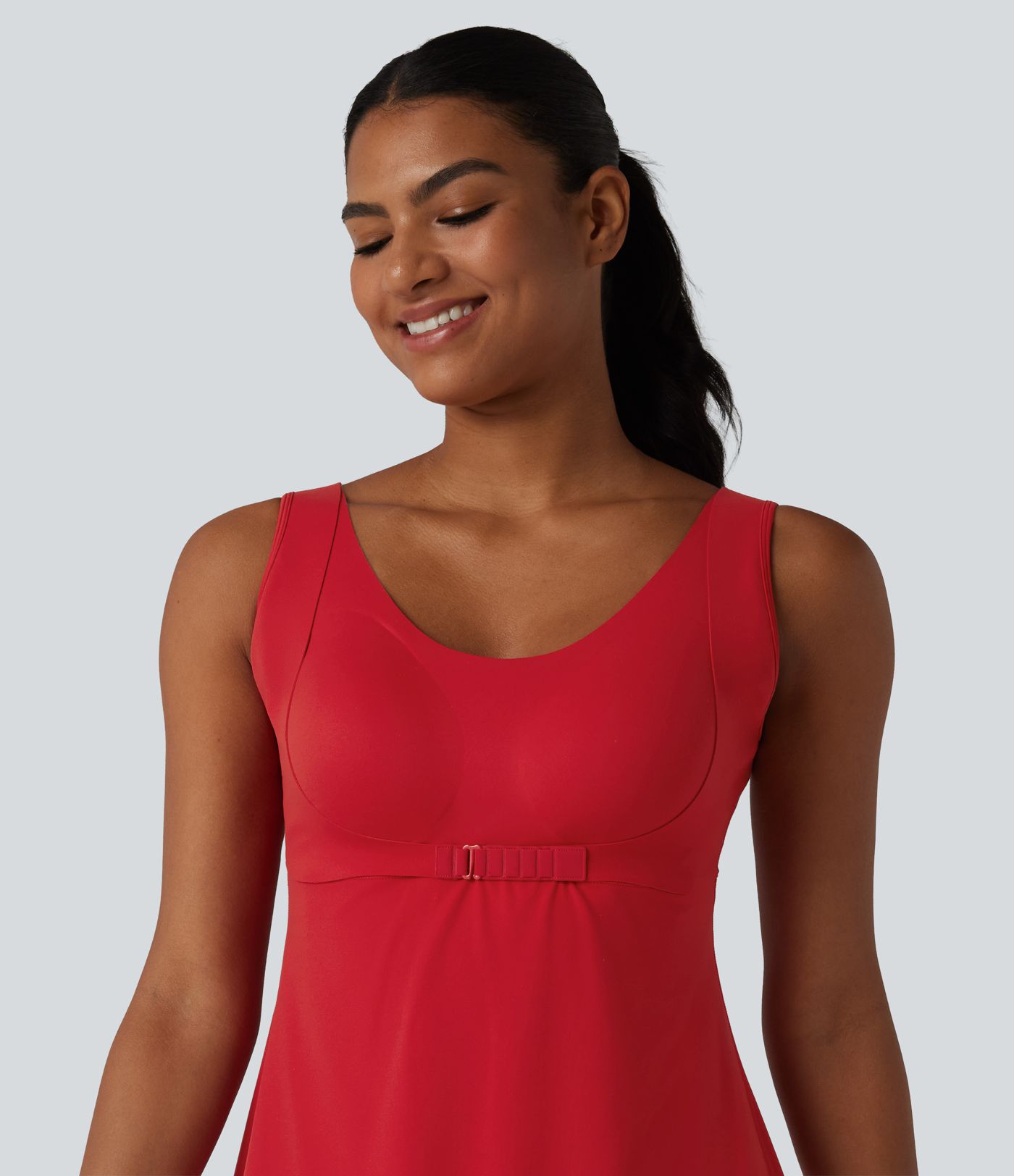 Halara UltraSculpt™ Push-Up 2-in-1 Mini Tennis Active Dress D-F Cups with Pockets-Easy Peezy Edition