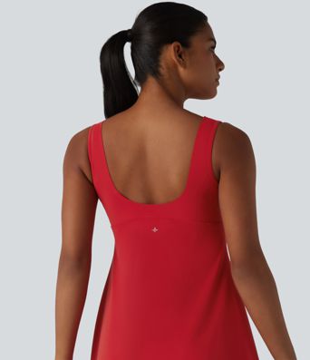 Halara UltraSculpt™ Push-Up 2-in-1 Mini Tennis Active Dress D-F Cups with Pockets-Easy Peezy Edition