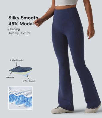 SpacerTek™ High Waisted Tummy Control Flare Casual Pants