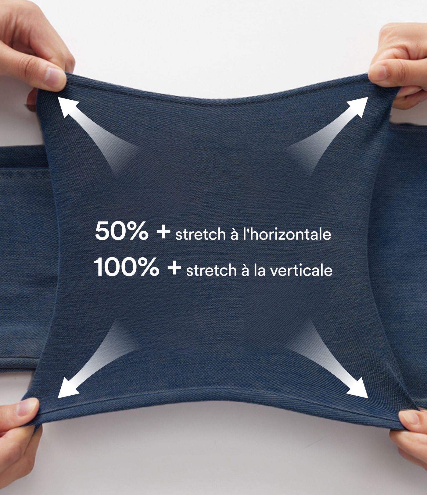 Halara Flex™ Jeans bootcut Casual Taille Haute Multiples Poches Lavés Élastiques et Tricotés Coupe