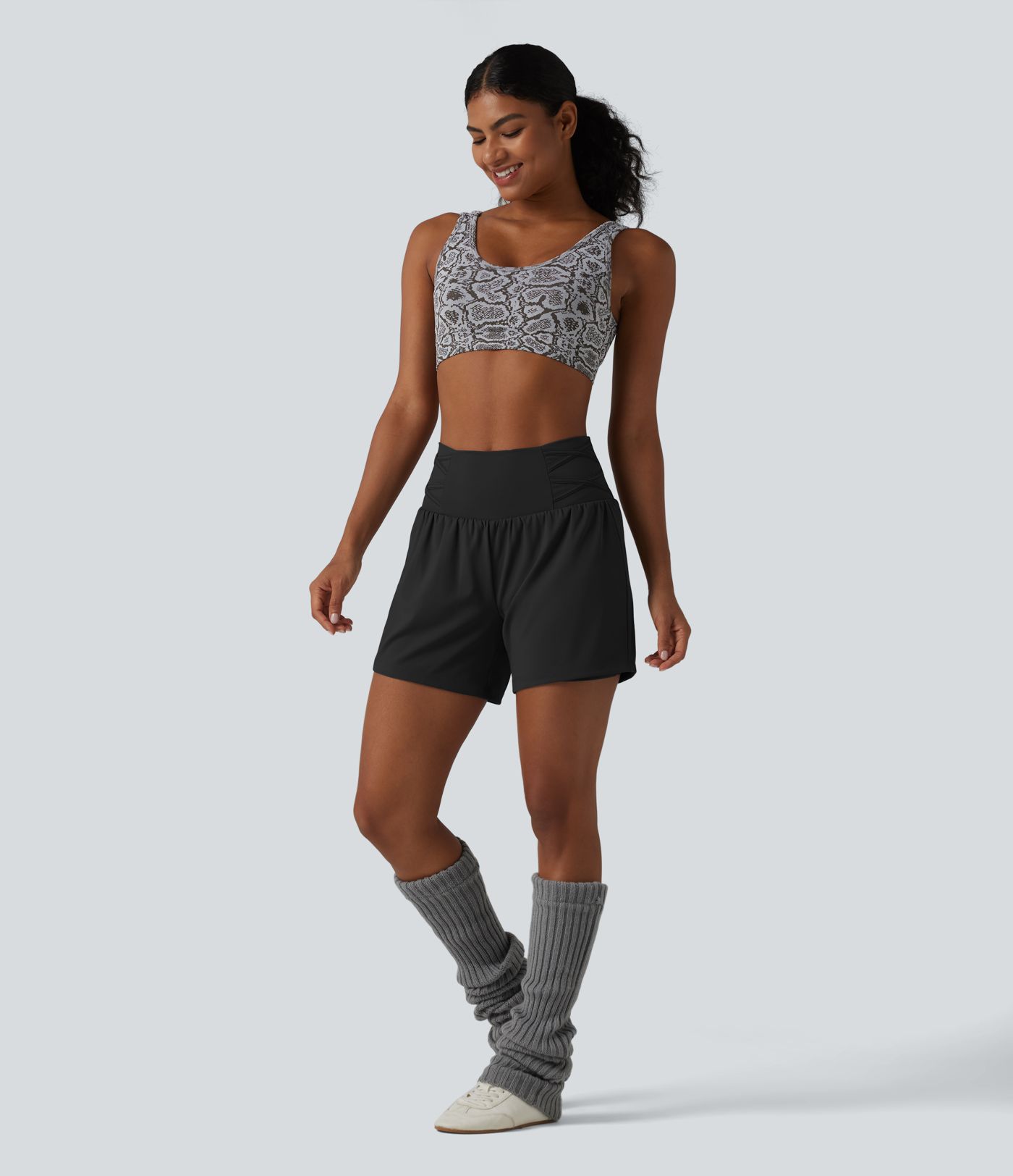 SoftlyZero™ Airy Super High Waisted 2-in-1 Cool Touch Yoga Shorts 5'' with Pockets