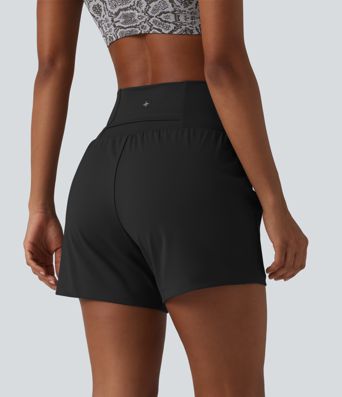 SoftlyZero™ Airy Super High Waisted 2-in-1 Cool Touch Yoga Shorts 5'' with Pockets