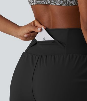 SoftlyZero™ Airy Super High Waisted 2-in-1 Cool Touch Yoga Shorts 5'' with Pockets
