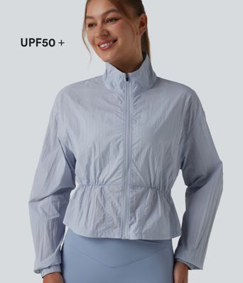 Stand Collar Long Sleeve Camping Jacket-UPF50+