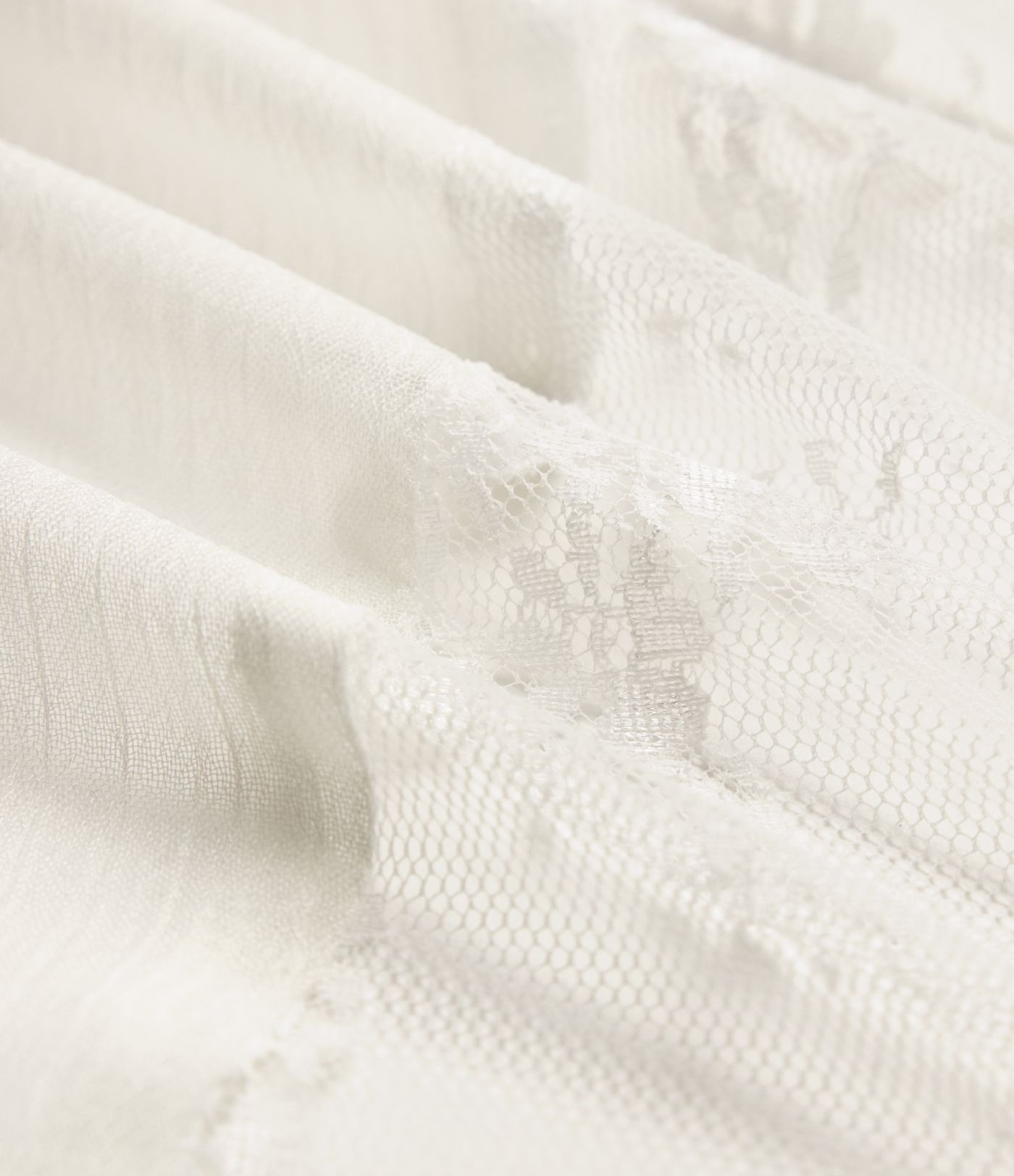 High Waisted Invisible Zipper Midi Contrast Lace Chiffon Party Flowy Skirt