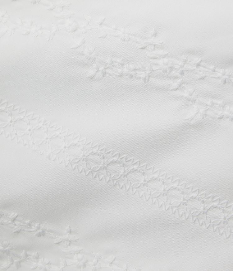 Falda mini de talle alto 2 en 1 con bordado, corte en A estilo resort