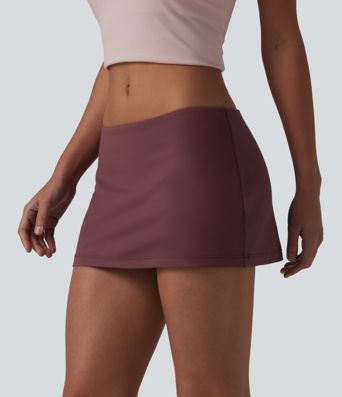 DayStretch Low Rise 2-in-1 Micro Bodycon Casual Skirt