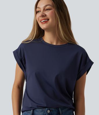 Round Neck Short Sleeve Casual T-Shirt