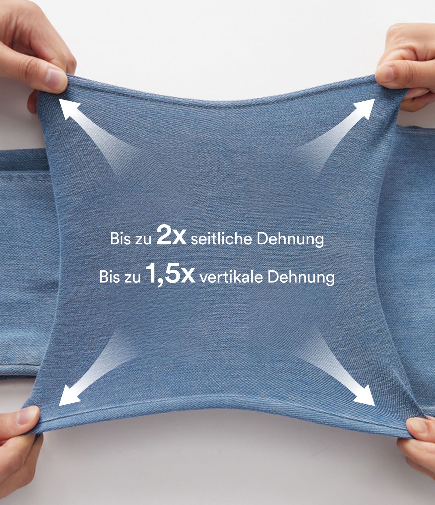 Jeans casuales de cintura alta Halara Flex™ con bolsillos y toque fresco, lavados