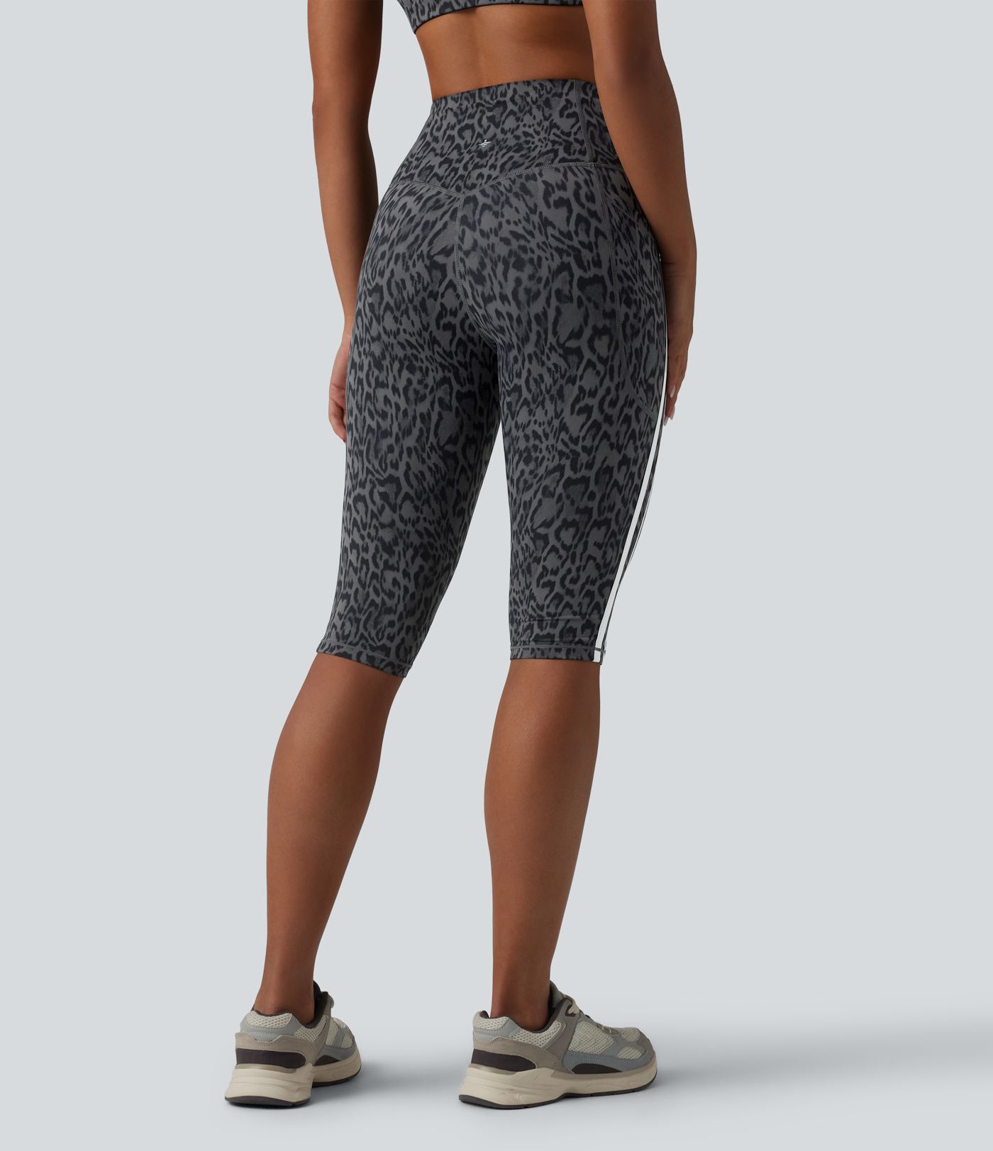 Halara UltraSculpt™ Leopard Print High Waisted Tummy Control Color Block Stripe Pedal Pusher Training Leggings with Pockets Halara UltraSculpt™ Leopard Print High Waisted Tummy Control Color Block Stripe Pedal Pusher Training Leggings with Pockets