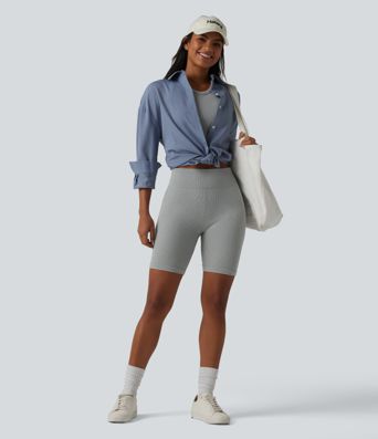 OneForm Seamless Flow High Waisted Casual Biker Shorts