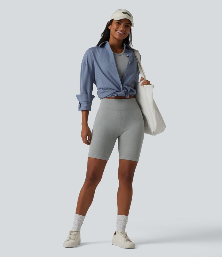 OneForm Seamless Flow High Waisted Casual Biker Shorts