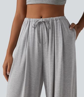 Mid Rise Drawstring Casual Balloon Joggers with Pockets