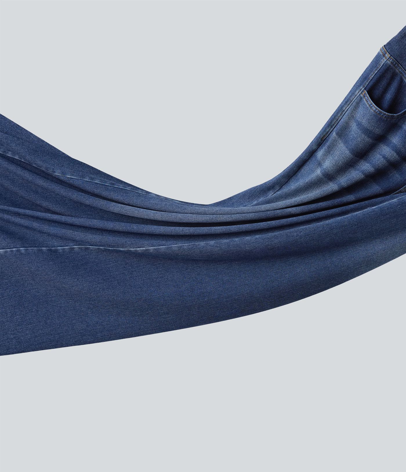 Halara Flex™ Crossover High Waisted Draped Lyocell Washed Casual Baggy Jeans with Pockets