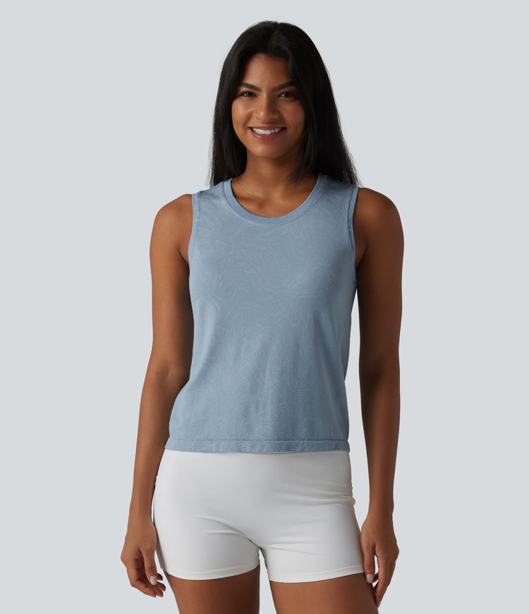 OneForm Seamless Flow Round Neck Running Tank Top