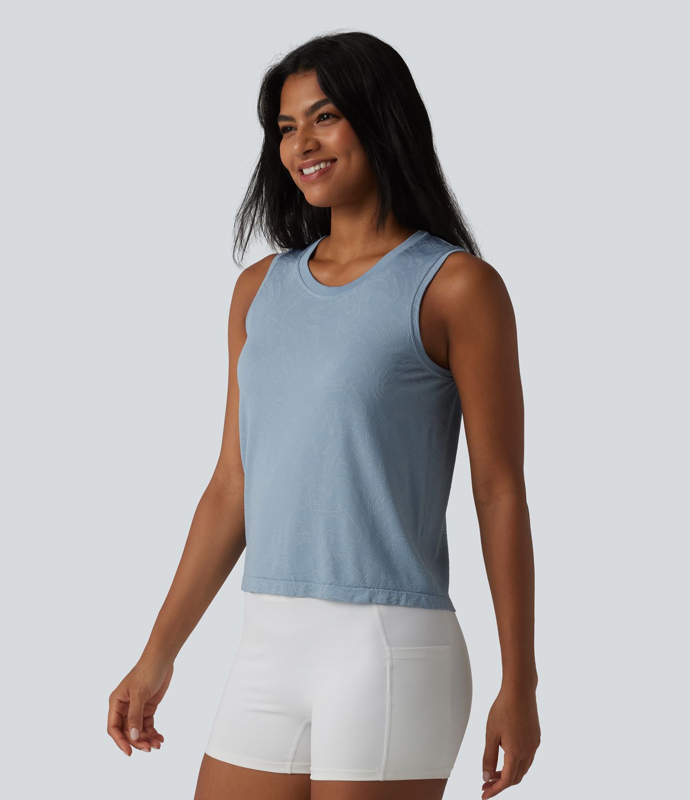 OneForm Seamless Flow Round Neck Running Tank Top