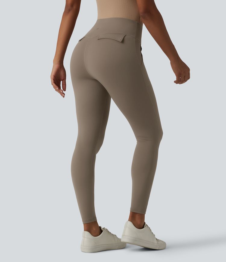 Legging 7/8 Halara UltraSculpt™ taille haute ventre plat avec poches