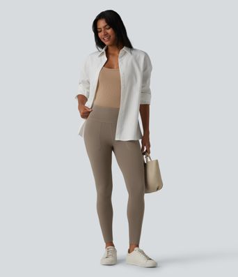 Legging 7/8 Halara UltraSculpt™ taille haute ventre plat avec poches