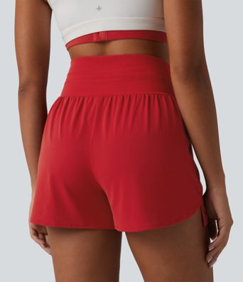 Short de yoga taille haute Halara UltraSculpt™ à cordon de serrage 9 cm avec poches