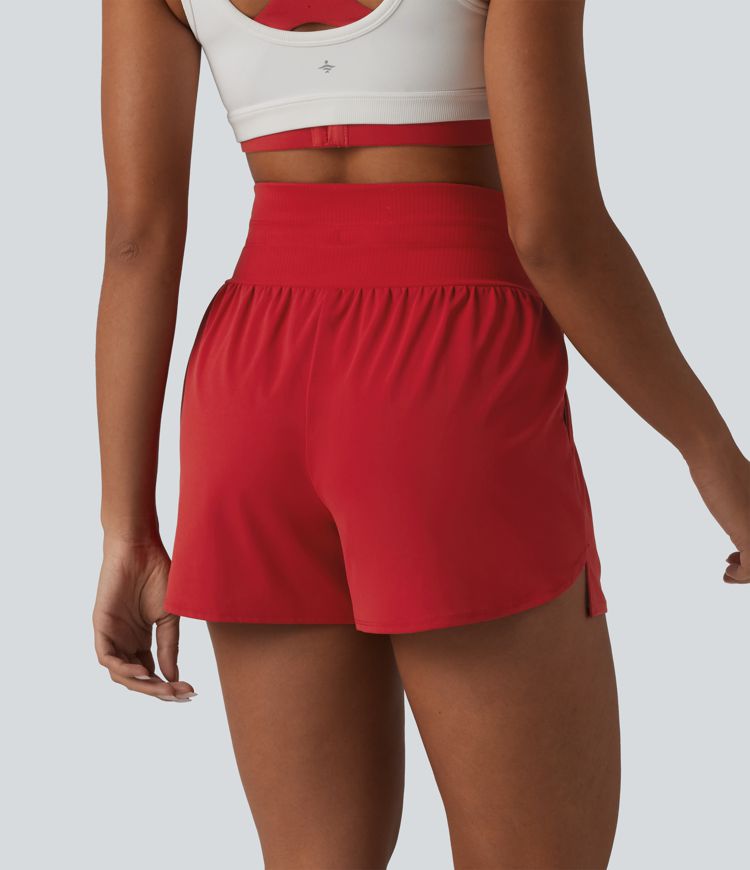 Short de yoga taille haute Halara UltraSculpt™ à cordon de serrage 9 cm avec poches