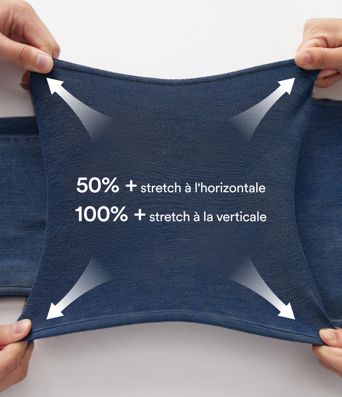 Halara Flex™ Hochsitzende Jeans mit umgeschlagenem Saum, lässiger Slim-Schnitt mit Taschen