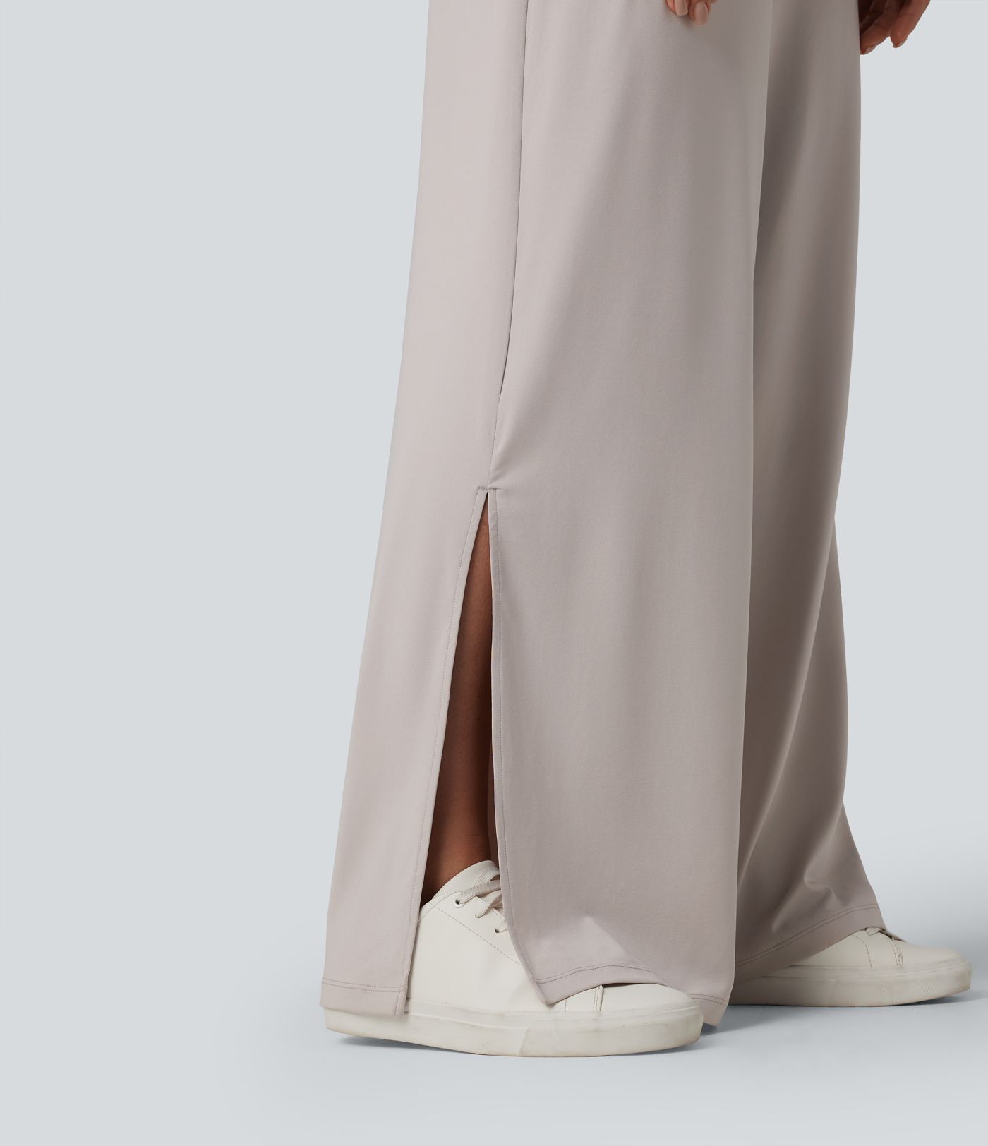 Casual asymmetrical short-sleeved jumpsuit with pockets and slit - Easy Peasy