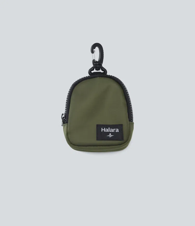 Halara Logo Zipper Nylon Coin Purse