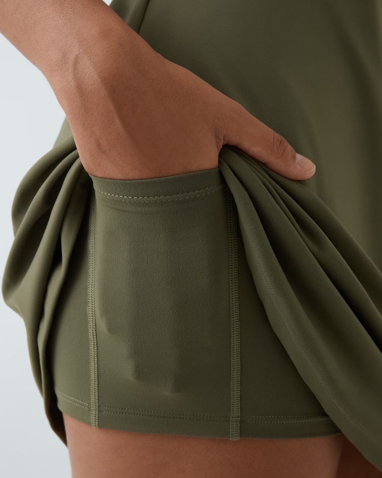 Almacenamiento oculto con shorts integrados