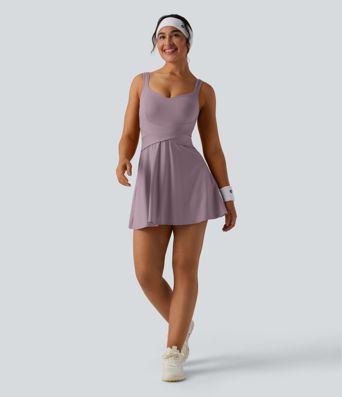 SoftlyZero™ Airy 2-in-1 Cool Touch Mini Tennis Active Dress with Pocket-Easy Peezy Edition-UPF50+ SoftlyZero™ Airy 2-in-1 Cool Touch Mini Tennis Active Dress with Pocket-Easy Peezy Edition-UPF50+