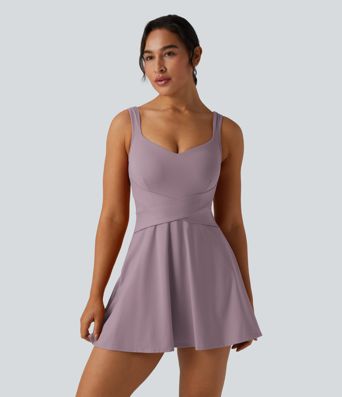 SoftlyZero™ Airy 2-in-1 Cool Touch Mini Tennis Active Dress with Pocket-Easy Peezy Edition-UPF50+ SoftlyZero™ Airy 2-in-1 Cool Touch Mini Tennis Active Dress with Pocket-Easy Peezy Edition-UPF50+