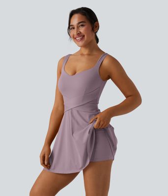 SoftlyZero™ Airy 2-in-1 Cool Touch Mini Tennis Active Dress with Pocket-Easy Peezy Edition-UPF50+ SoftlyZero™ Airy 2-in-1 Cool Touch Mini Tennis Active Dress with Pocket-Easy Peezy Edition-UPF50+
