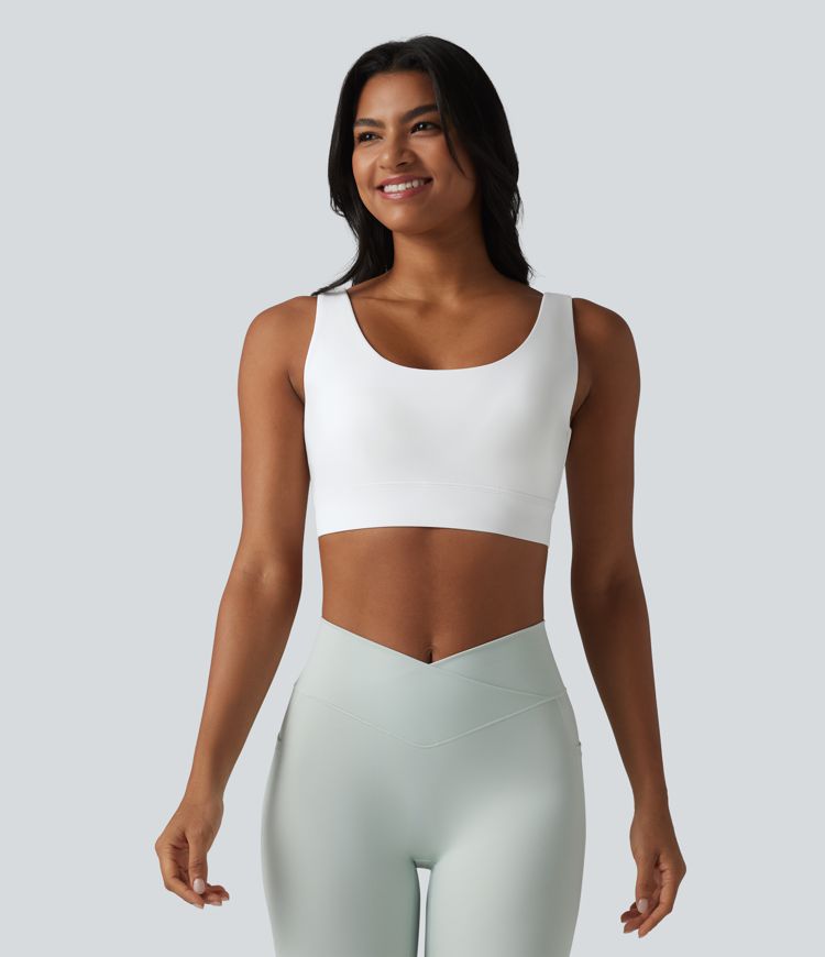 Halara Ultrasculpt™ - Rückenfreier Sport-BH mit mittlerem Support und verstellbarer Schnalle