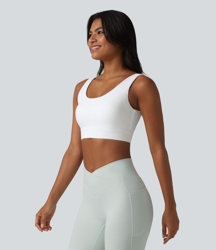 Halara Ultrasculpt™ - Rückenfreier Sport-BH mit mittlerem Support und verstellbarer Schnalle