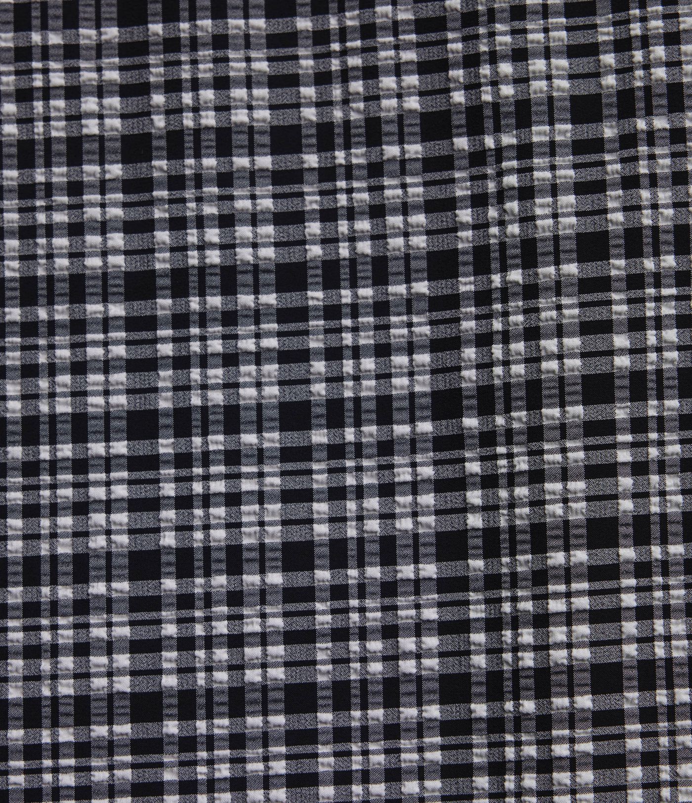 Figurbetonte Hose mit hohem Bund, Seitentaschen, Karomuster und weitem Bein - schnelltrocknend, knitterfrei