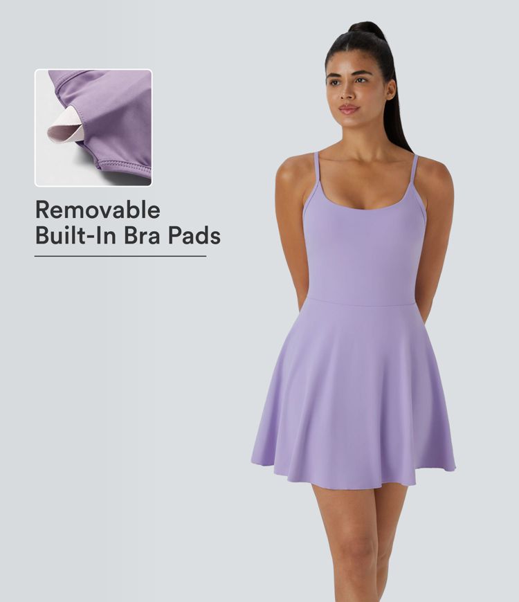 Softlyzero™ Plush Robe Sport Mini Dos Nu Bretelle Ajustable Poches 2 en 1