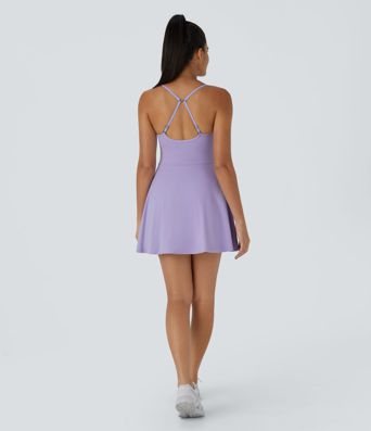 Softlyzero™ Plush Robe Sport Mini Dos Nu Bretelle Ajustable Poches 2 en 1