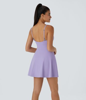 Softlyzero™ Plush Robe Sport Mini Dos Nu Bretelle Ajustable Poches 2 en 1