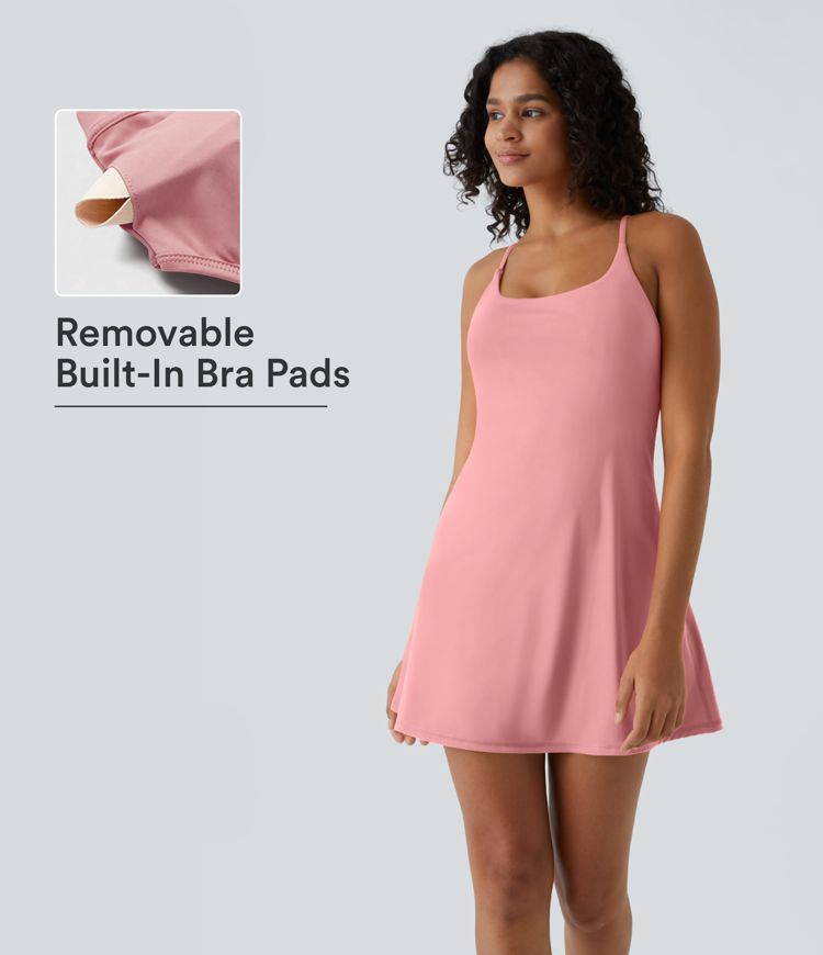 SoftlyZero™ Airy Cut Out 2-in-1 Pocket Cool Touch Mini Activity Dress-UPF50+